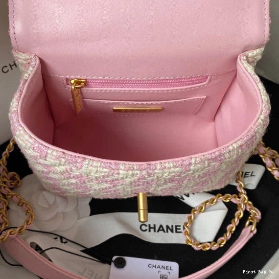 First Bag Ru WITH HANDLE TOP CHANEL BAG FLAP 0717